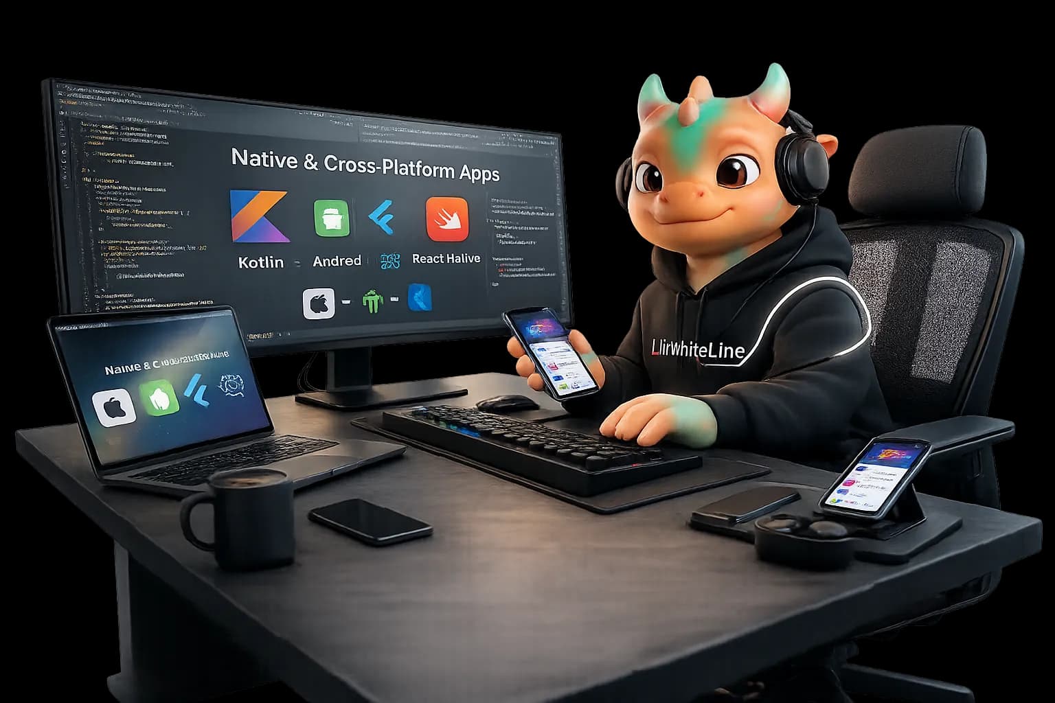 Native & Cross-Platform Apps Illustration